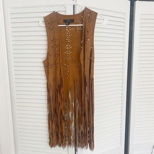Forever 21 suede vest.